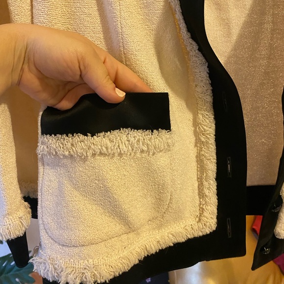 French terry St. John sweater with satin trim - Picture 6 of 6